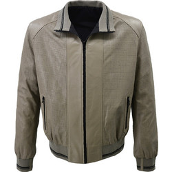 Leather 100 Ανδρικό Μπουφάν Χειμωνιάτικο Δερμάτινο Γκρι 07-M-620NEWTRIP