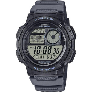 Casio Ψηφιακό Ανδρικό Ρολόι Χρονογράφος με Μαύρο Καουτσούκ Λουράκι AE-1000W-8AVEF