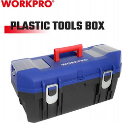 WORKPRO WP283018 Βαλίτσα Εργαλείων Πλαστική με Ταμπακιέρα Αδιάβροχη Μ59xΠ29xΥ29cm 2τμχ