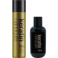 Keratin Nanocure Smooth Σετ Θεραπείας Μαλλιών Θερμοπροστατευτικό 150ml + Σαμπουάν 500ml