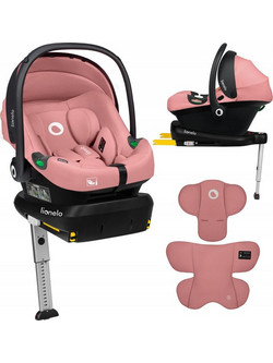 Lionelo Astrid Κάθισμα Αυτοκινήτου i-Size 0-10kg ISOfix Pink Coral
