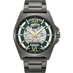 Kenneth Cole Ανδρικό Ρολόι Αυτόματο με Μαύρο Μεταλλικό Μπρασελέ KCWGY0065103