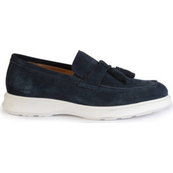 Versace 19V69 Ανδρικά Μοκασίνια Loafers Καστόρινα Navy Μπλε YOYE915-11