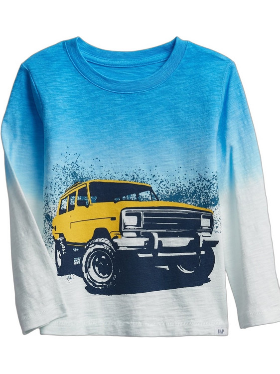 Gap Παιδικό T-Shirt Μακρυμάνικο Γαλάζιο 649651001