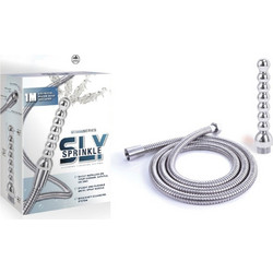 NMC Hydro Series Sly Sprinkle Supreme Ribbed Πρωκτικό Ντους Ασύρματο Ασημί