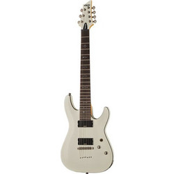 Schecter Demon 7 Ηλεκτρική Κιθάρα 4/4 ST Style με Μαγνήτες HH & Ταστιέρα Wenge 7 Χορδών Vintage White