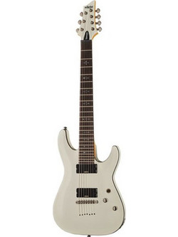 Schecter Demon 7 Ηλεκτρική Κιθάρα 4/4 ST Style με Μαγνήτες HH & Ταστιέρα Wenge 7 Χορδών Vintage White