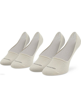 Calvin Klein Ανδρικές Κάλτσες Σοσόνια Εκρού 2Pack 701218708-005