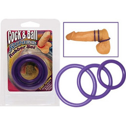 Cock & Ball Ring Ελαστικό Δαχτυλίδι Πέους & Όρχεων Σιλικόνης Μωβ