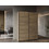InsideHome Δίφυλλη Ντουλάπα Ρούχων Συρόμενη Ghost Oak 117x60x203cm 0181.CB05
