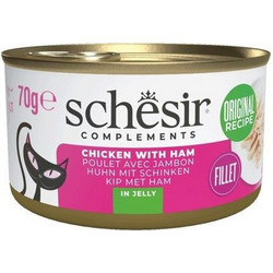 Schesir Complements Adult with Chicken & Ham in Jelly 70gr