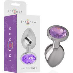 Intense Metal Πρωκτική Σφήνα Diamond Plug 9cm Μωβ D-234367