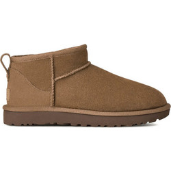 UGG Classic Ultra Mini Γυναικεία Μποτάκια Suede Ταμπά με Γούνα 1116109-RYK