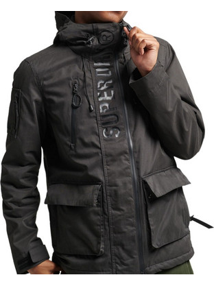 Superdry Ανδρικό Μπουφάν Χειμωνιάτικο Puffer Γκρι M5012104A-Q69