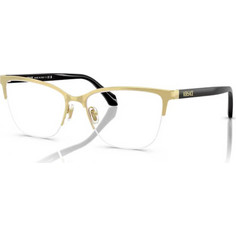 Versace VE1304 1002 Γυναικείος Σκελετός Γυαλιών Οράσεως Μεταλλικός Χρυσός Μαύρος