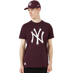 New Era MLB New York Yankees Ανδρικό Αθλητικό T-Shirt Μπορντό 12869851