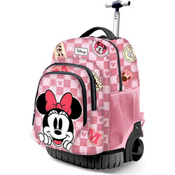 Karactermania Minnie Σχολική Τσάντα Τρόλεϊ Δημοτικού Ροζ 8445118083347
