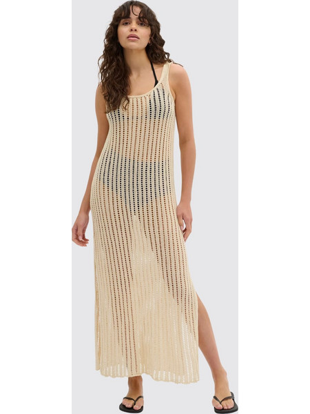 My Essential Wardrobe Γυναικείο Φόρεμα Παραλίας Μακρύ Μπεζ 10704719-130905