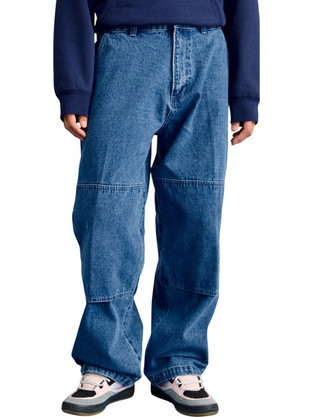 Obey Ανδρικό Τζιν Παντελόνι Relaxed Εφαρμογή Navy Μπλε 142010098