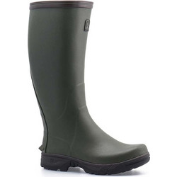 Rouchette Rubber R Grip Cotton Γαλότσες Εργασίας Γονάτου Χακί 15146
