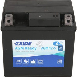 Exide Μπαταρία Μοτοσυκλέτας YTX5L-BS 70A 4Ah