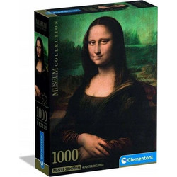 Puzzle Clementoni Museum Collection Leonardo da Vinci Μόνα Λίζα 1000 Κομμάτια
