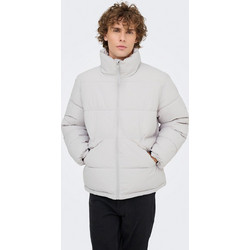 Only & Sons Ανδρικό Μπουφάν Χειμωνιάτικο Puffer Λευκό 22034718