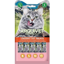 Arquivet Adult Creamy Treat with Chicken & Crab 70gr
