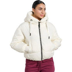 BodyTalk Γυναικείο Μπουφάν Χειμωνιάτικο Puffer Μακρύ Λευκό 1252-905329-00214