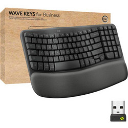 Logitech Wave Keys for Business Graphite Ασύρματο Πληκτρολόγιο