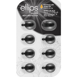 Ellips Shiny Black Αμπούλες Μαλλιών για Επανόρθωση 8x1ml