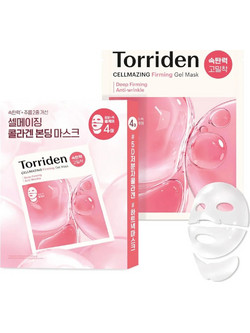 Torriden Cellmazing Firming Gel Sheet Μάσκα Προσώπου για Αντιγήρανση & Ενυδάτωση με Υαλουρονικό Κολλαγόνο & Πεπτίδια 4τμχ
