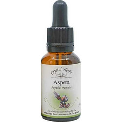 Crystal Herbs Aspen Ανθοΐαμα σε Σταγόνες για Άγχος & Φόβο 25ml
