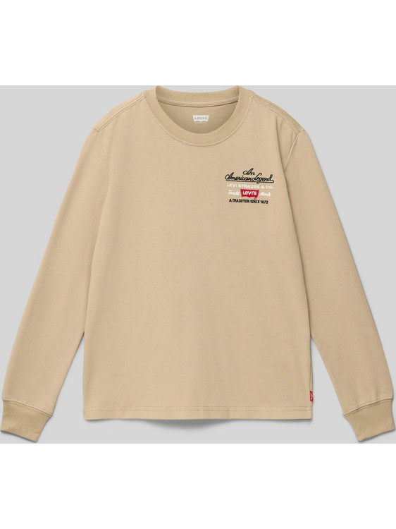 Levi's Παιδικό Φούτερ Μπεζ 9EN715-GAB
