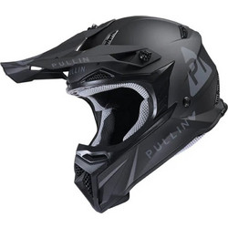 Pull-In MX Solid Matt Black Κράνος Μηχανής Motocross 1350gr