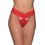 Milena By Paris Γυναικείο Sexy String με Δαντέλα Κόκκινο 6936