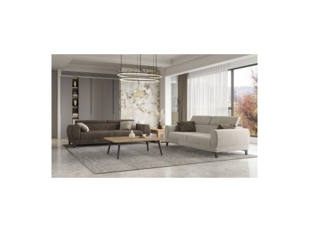 Savvidis No3 Διθέσιος Καναπές Εκρού 183x95x76cm
