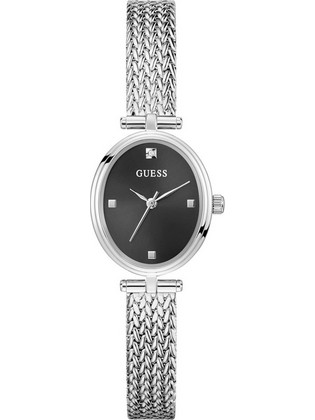 Guess Ruby Γυναικείο Ρολόι με Ασημί Μεταλλικό Μπρασελέ GW0935L1