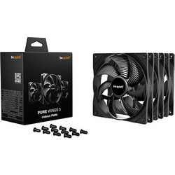 Be Quiet Pure Wings 3 Case Fan 140mm με Σύνδεση 4-Pin PWM 3τμχ Black