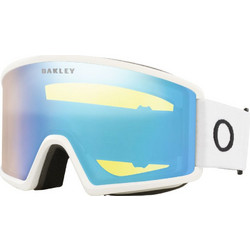 Oakley Target Line L OO7120-08 Μάσκα Σκι & Snowboard Ενηλίκων Λευκή με Φιμέ Φακό Μπεζ