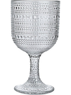 Estia Ποτήρι Κρασιού Γυάλινo Κολωνάτο 375ml 07-35785