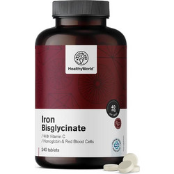 HealthyWorld Iron Bisglycinate 40mg 240 Ταμπλέτες