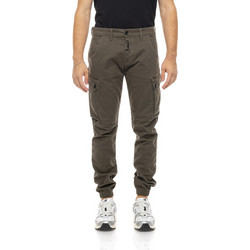 Cover Ανδρικό Παντελόνι Cargo Joggers Ελαστικό Κανονική Εφαρμογή Χακί T0190-31
