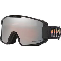 Oakley Line Miner M OO7093-97 Μάσκα Σκι & Snowboard Ενηλίκων Μαύρη με Φακό Καθρέπτη Aσημί