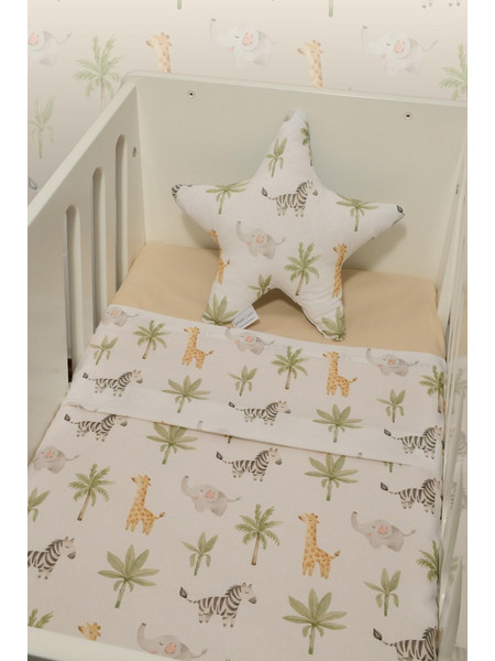 Baby Oliver Σετ Βρεφικά Σεντόνια Λίκνου / Καλαθούνας Βαμβακερά 75x110 Des 424 2τμχ