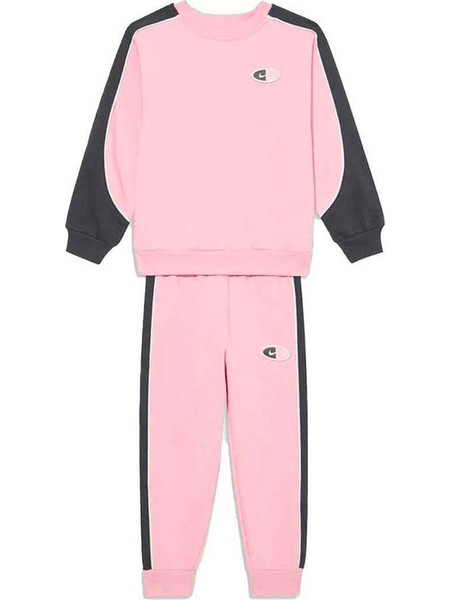 Nike Παιδικό Σετ Φόρμας Ροζ Μαύρο 66N293-A0W