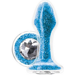 NS Novelties Stardust Glam Πρωκτική Σφήνα Diamond Plug 9.5cm Μπλε