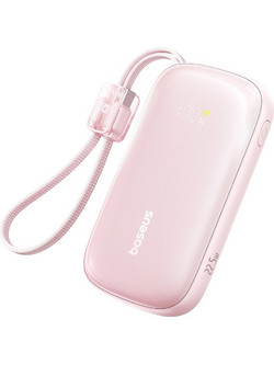 Baseus EnerFill FC21 Qpow 3 Ultra Power Bank 20000mAh 22.5W με Θύρα USB-A & Θύρα USB-C Pink