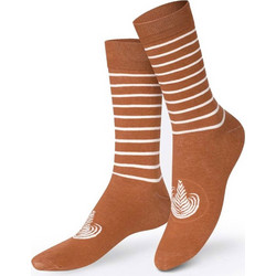 Eat My Socks Fresh Caffe Latte Ανδρικές Κάλτσες Ψηλές με Σχέδια Καφέ EMSNOCSLACA
