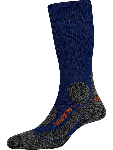 P.A.C 6.1 Trekking Merino Ανδρικές Κάλτσες Ψηλές με Σχέδια Navy Μπλε 01-8041-0304-700